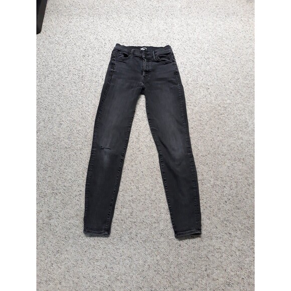 27 MOTHER mid-rise button fly The Stunner Skinny ripped distressed - Picture 1 of 10